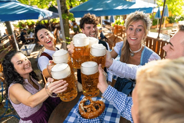 Members celebrating Oktoberfest at the German-American Club